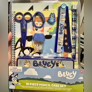 10 piece Bluey pencil set- new